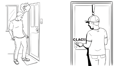 Clé perdue ou oubliée à l'intérieur